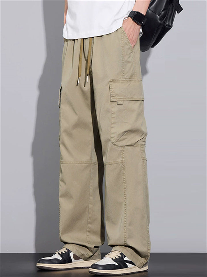 Men's Stylish Cozy Loose Fit Multi Pocket Baggy Cargo Pants