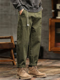 Men's Amekaji Vintage Style Utility Straight Cargo Pants