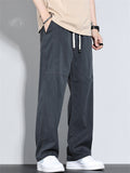 Men's Comfy Breathable Mid Waist Loose Fit Casual Cargo Pants