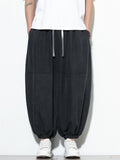 Men's Chinese Style Lightweight Baggy Harem Jogger Pants