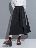 Women's Fashion Patchwork Elastic Tie-waist Skirts