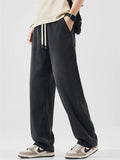 Men's Soft Comfy Ice Silk Touch Elastic Waist Lyocell Jeans