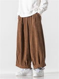 Men‘s Vintage Trend Corduroy Textured Loose Pants