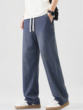 Men's Soft Comfy Ice Silk Touch Elastic Waist Lyocell Jeans
