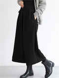 Women's Leisure Oversized Solid Color Wide Leg Pants