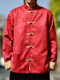 Men's Traditional Chinese Floral Brocade Mandarin Collar‌ Tang Jackets