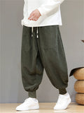 Men's Asian Style Streetwear Corduroy Harem Pants