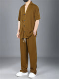 Men's Plus Size Ultimate Comfort Minimalist Lounge Set for Summer