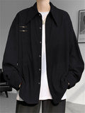 Men's Trendy Long Sleeve Button Up Textured Print Shirts