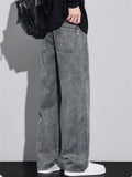 Men's Retro Streetwear Loose Straight Leg Denim Pants