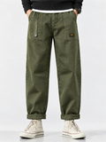 Men's Amekaji Vintage Style Utility Straight Cargo Pants