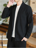 Casual Men's Cotton Solid Color Long Sleeve Suit Jacket