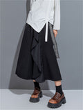 Women's Fashion Patchwork Elastic Tie-waist Skirts