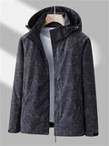 Women's Autumn Printed Windproof Water-repellent Hooded Outdoor Jackets