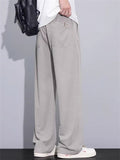 Men's Comfy Wide Leg Baggy Streetwear Loose Fit Straight Pants