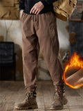 Men's Casual Daily Wear Cotton Loose Fit Cargo Jogger Pants