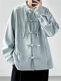 Men's Solid Color Long Sleeve Lapel Tang Suit Jacket