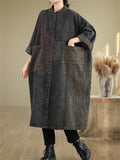 Women's Distressed Patchwork Denim Trench Coat