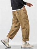 Men's Amekaji Vintage Style Utility Straight Cargo Pants