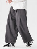 Men's Autumn Simple Japanese Style Wide Leg Scimitar Pants
