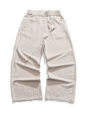 Spring Summer Men's Multi-layer Splicing Ramie Casual Pants