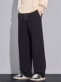 Men's Warm Thermal Lined Drape Twill Knitted Casual Pants