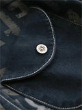 Hip Hop Vintage Letters Print Jeans for Women