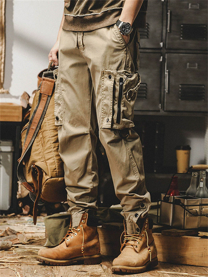 Mens Tactical Cargo Joggers Multi Pocket Work Pants