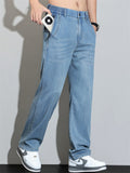 Mens Minimalist Style Lightweight Stretch Comfort Jeans
