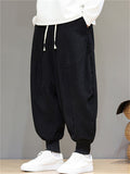 Men's Asian Style Streetwear Corduroy Harem Pants