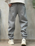 ‌Men's Winter Fleece Lined Warm Casual Jogger Sweatpants with Pockets