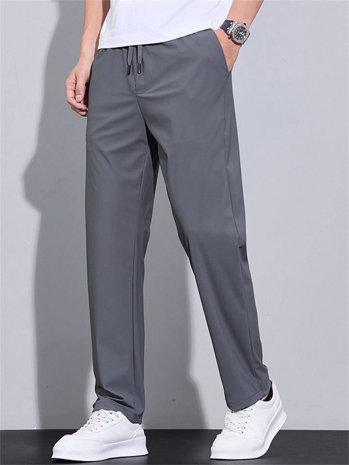 Men's Summer Lightweight Cool High Elasticity Breathable Casual Pants