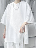 Men's Ice Silk Texture Plisse Oversized Short Sleeve Shirts