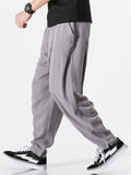 Men's Zen Style Linen Cotton Pants with Front Tie Belt