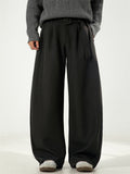 Men's Chic Retro Solid Color Pleated Drape Scimitar Wide Leg Pants