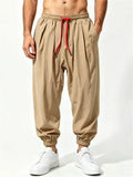 Mens Casual Relaxed Fit Drawstring Joggers with Pockets