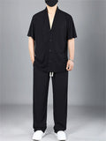 Men's Plus Size Ultimate Comfort Minimalist Lounge Set for Summer