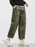 Men's Amekaji Vintage Style Utility Straight Cargo Pants
