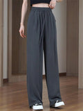 Women's High Waisted Drape Loose Flowy Palazzo Pants