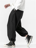 Male Baggy Drawstring Hem Jogging Pants