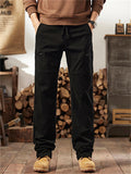 Men's Cozy Elastic Waist Casual Cargo Pants