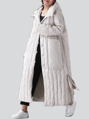 Women's Super Warm Windproof Hooded Long Down Coat