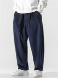 Stylish Causal Straight Leg Corduroy Pants for Men