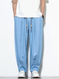 Men's Chinese Style Summer Casual Loose Fit Harem Jogger Pants