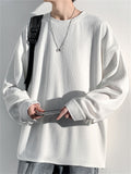 Men's Solid Color Long Sleeve Round Neck Sweatshirts