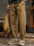 Men's Amekaji Vintage Style Utility Straight Cargo Pants