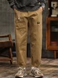 Men's Amekaji Vintage Style Utility Straight Cargo Pants