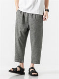 Oriental Style Men's Lightweight Pants for Daily Wear