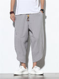 Oversized Hard-wearing Plain & Stripe Pants for Male
