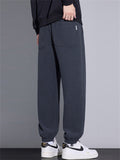 Men's Casual Drawstring Anti-Wrinkle Twill Knit Jogger Pants
